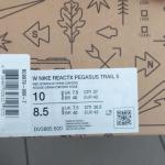 Nike reactx Pegasus trail 5 taille 42